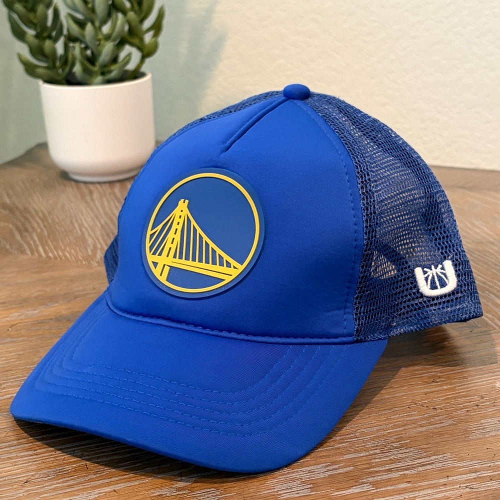 Golden State Warriors NBA Blue Ultra Game Trucker Snap Back Mesh Hat Cap‎ Adult